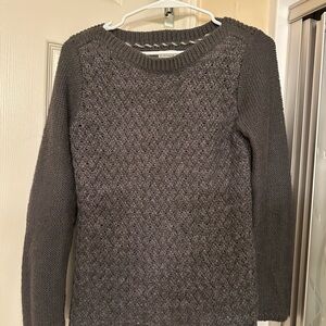 Women’s Gray Textured Knit Sweater